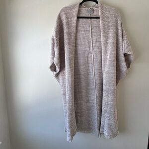 Elizabeth Suzann Light Tan Open-Front Cardigan